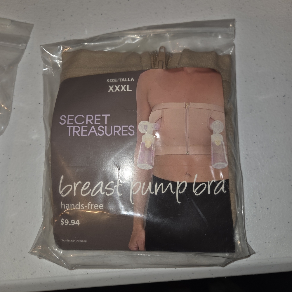 Secret Treasures Beige Hands-Free Pump Bra